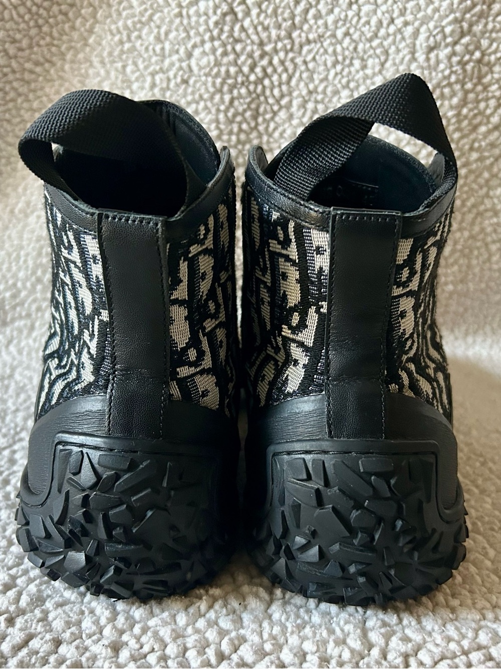 Dior Men’s Diorizon Black and White Monogram Ankle Boots - Size 11, EU 45 - Picture 5 of 10